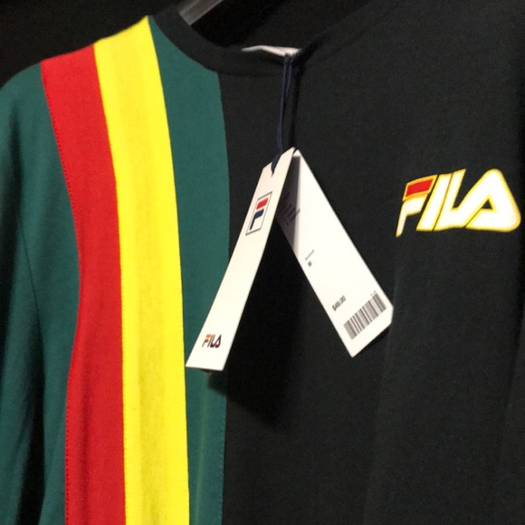 nwt fila rasta stripe colorblocked L/s - Picture 2 of 4